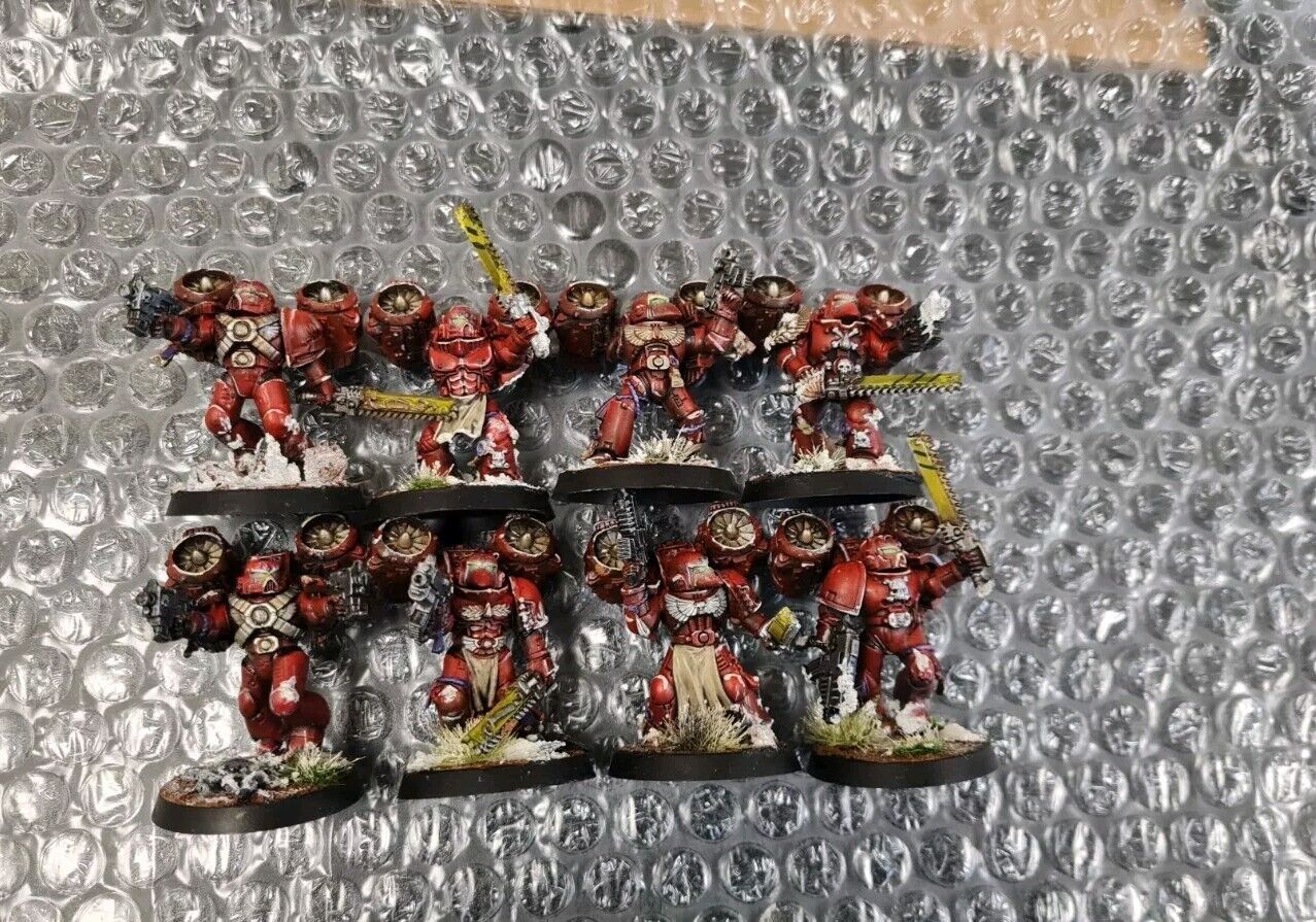 Warhammer 40k Blood Angel Assault Marines X 14 Oop Nicely Painted