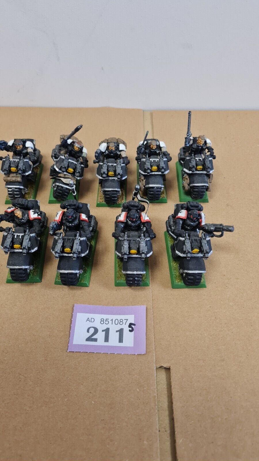 Warhammer 40k Space Marine Metal Scout Bikes X 5 + Normal Bikes Oop X 4