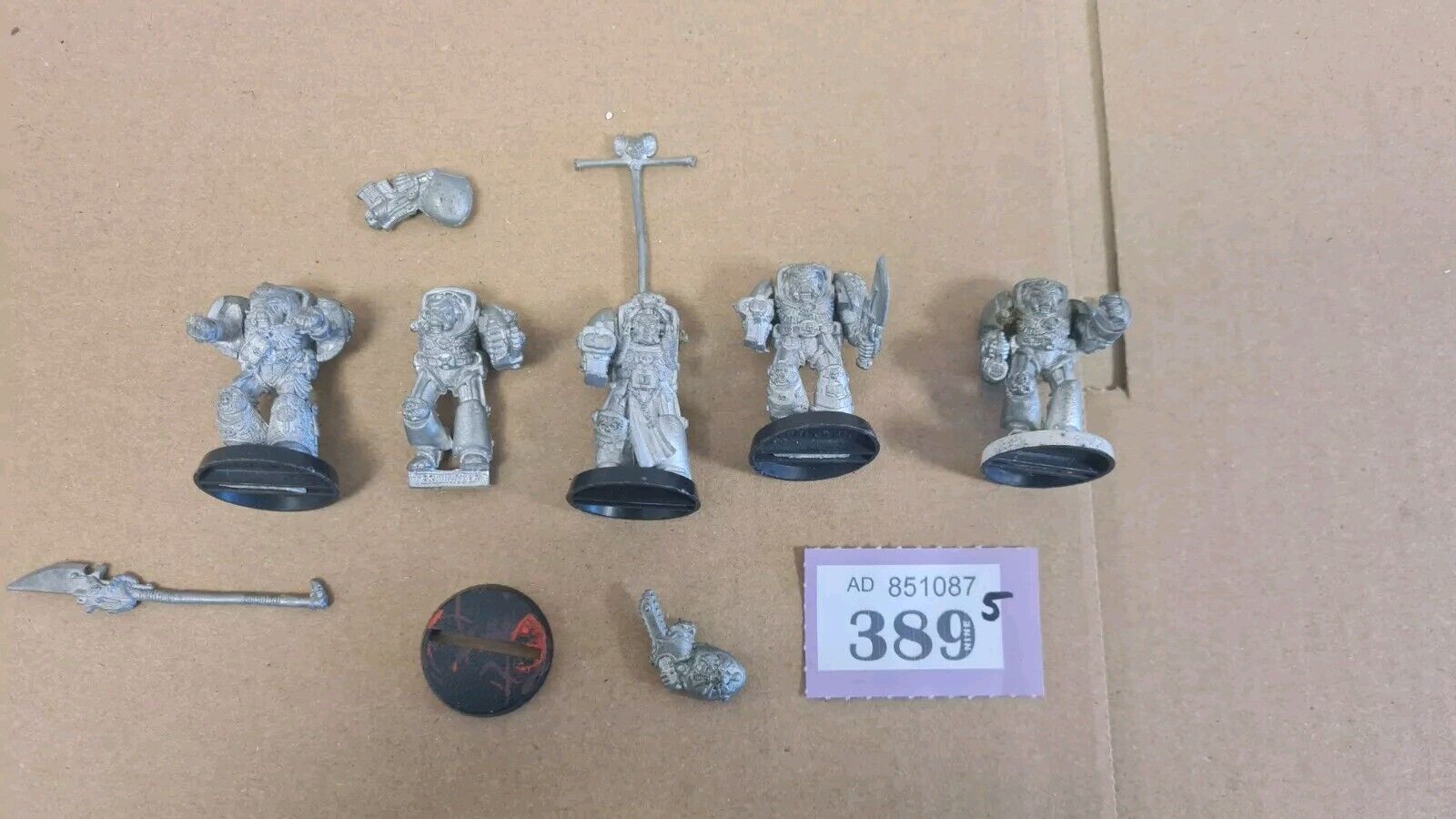 Warhammer 40k Space Marine Terminators X 5 Metal Oop