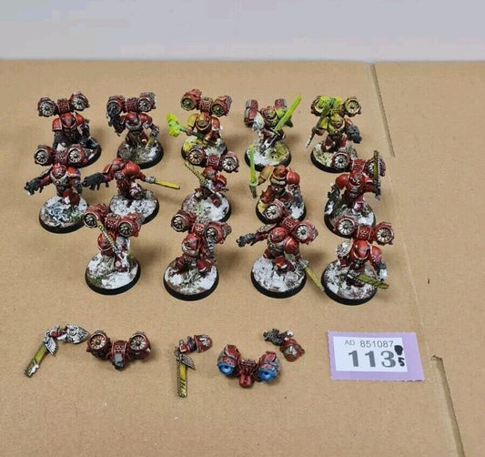 Warhammer 40k Blood Angel Assault Marines X 14 Oop Nicely Painted