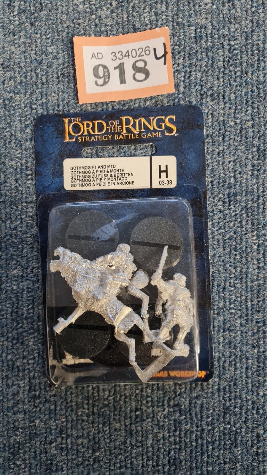 Warhammer Lotr Gothmog On Foot And Mounted Blister