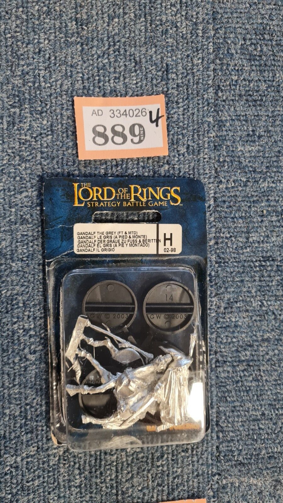 Warhammer Lotr Gabdalf The Grey On Foot And Mounted Blister Pack