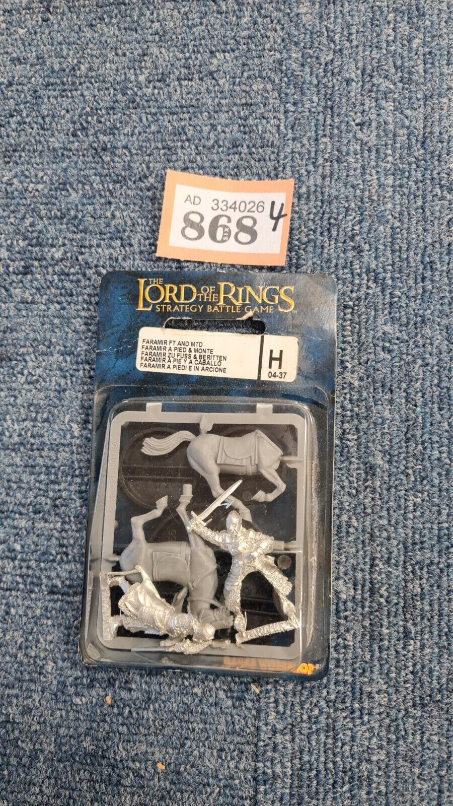 Warhammer Lotr Faramir On Foot And Mounted In Blister Pack