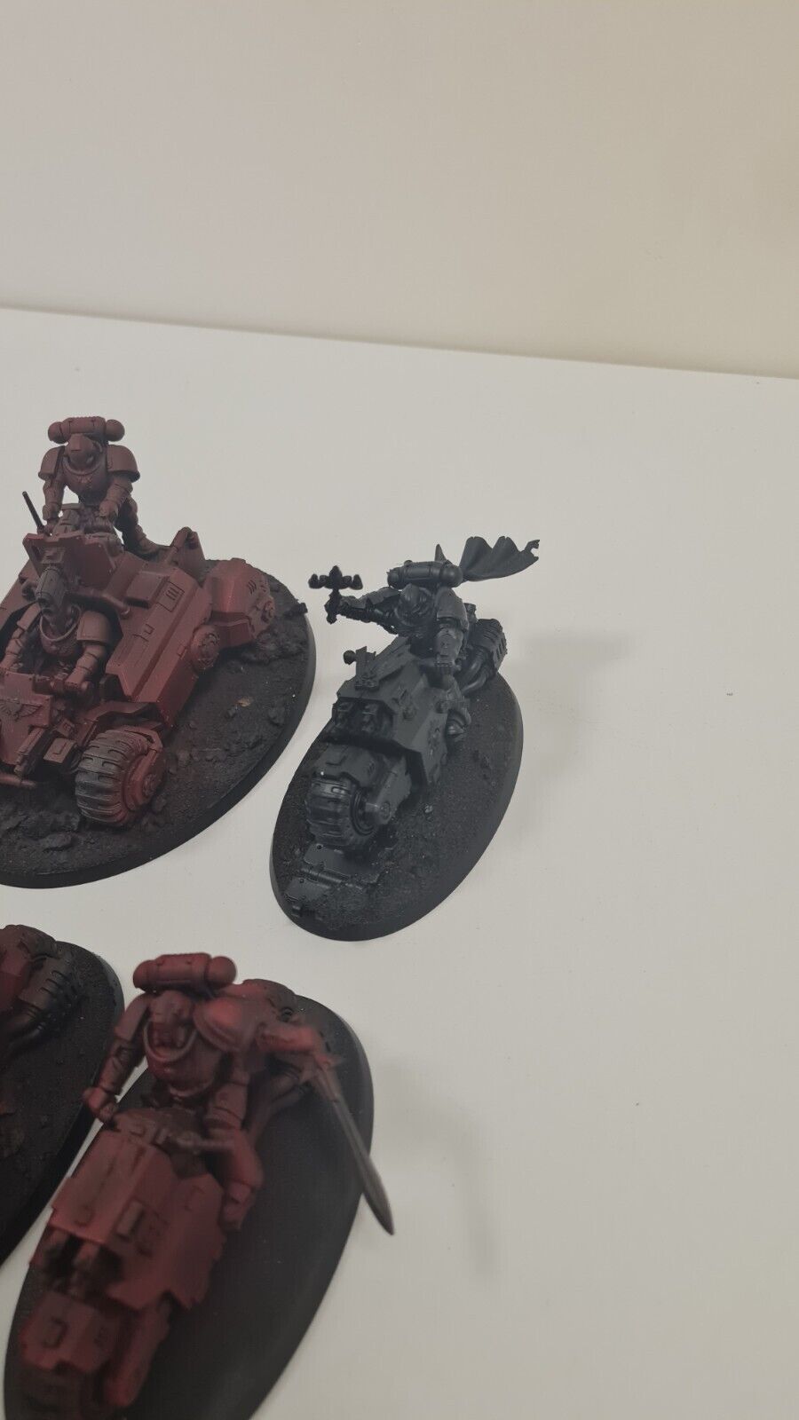 Warhammer 40k Space Maribe Atv, Chaplain On Bike + 6 Outriders