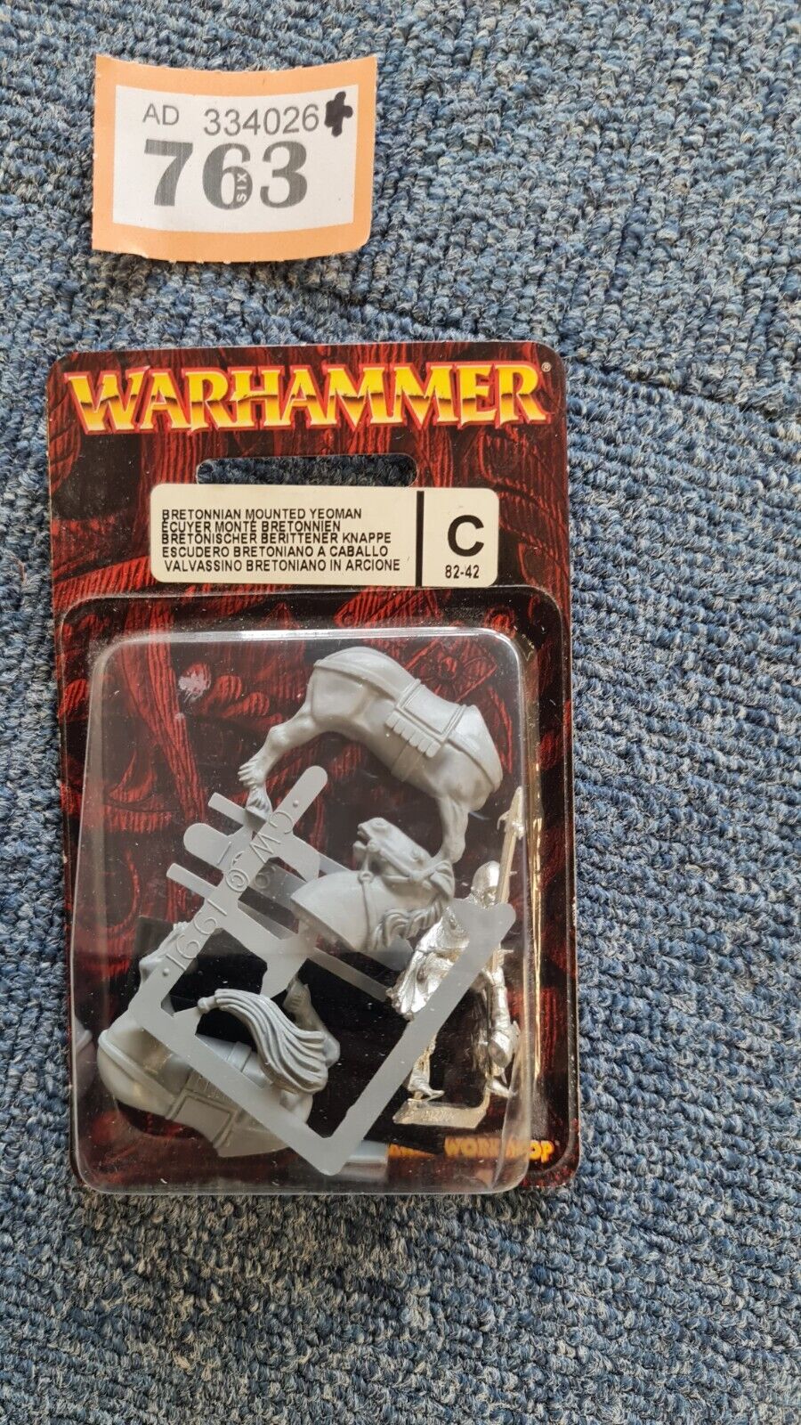 Warhammer Bretonnian Mounted Yeoman Blister