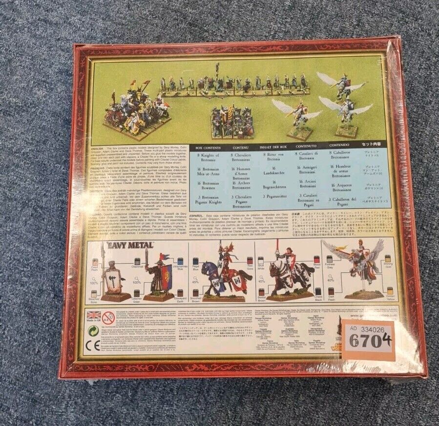 Warhammer Fantasy Bretonnian Battalion Oop Sealed