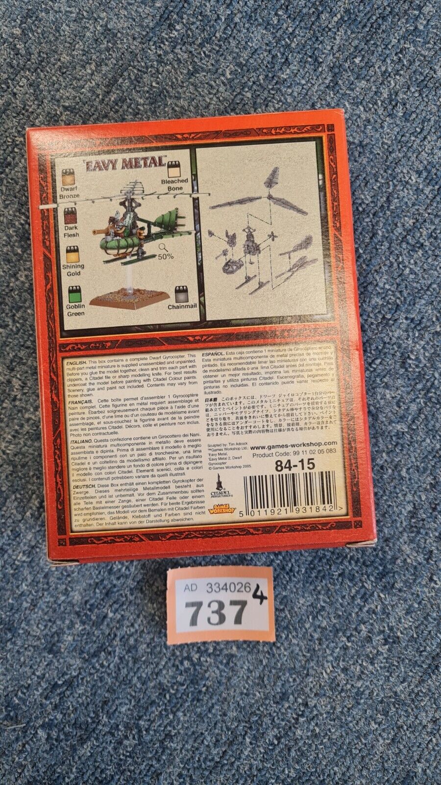 Warhammer Fantasy Gyrocopter 6th Edition New In Box