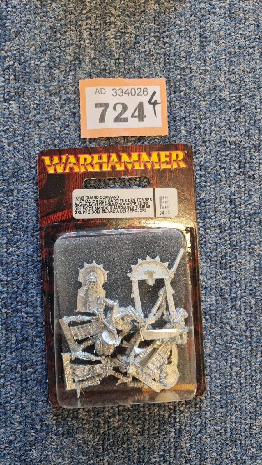 Warhammer Fantasy Tomb Guard Commanf Metal Blister Pack