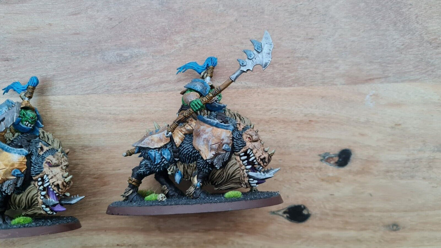 Warhammer Orruk Warclans Gore Gruntas Nicely Painted X 3