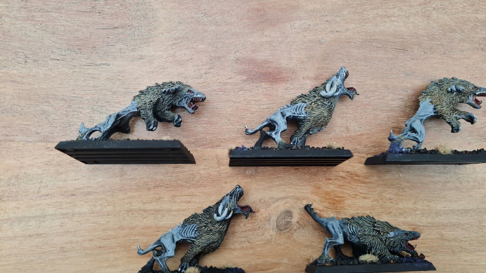 Warhammer Beastmen Warhounds X 5 Metal Oop