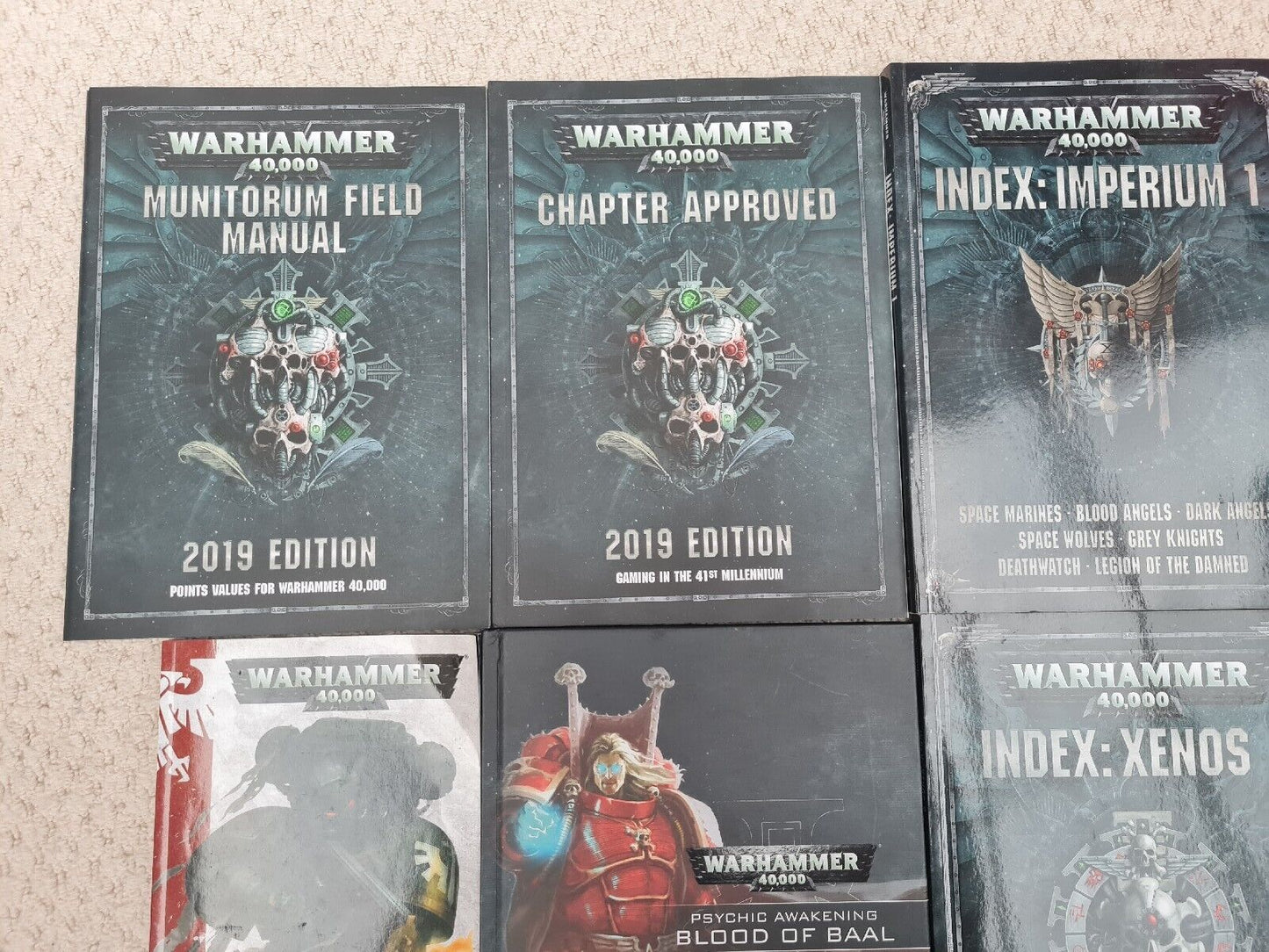 Warhammer 40k Book Collection, Blood Of Baal, Rulebook Ect..