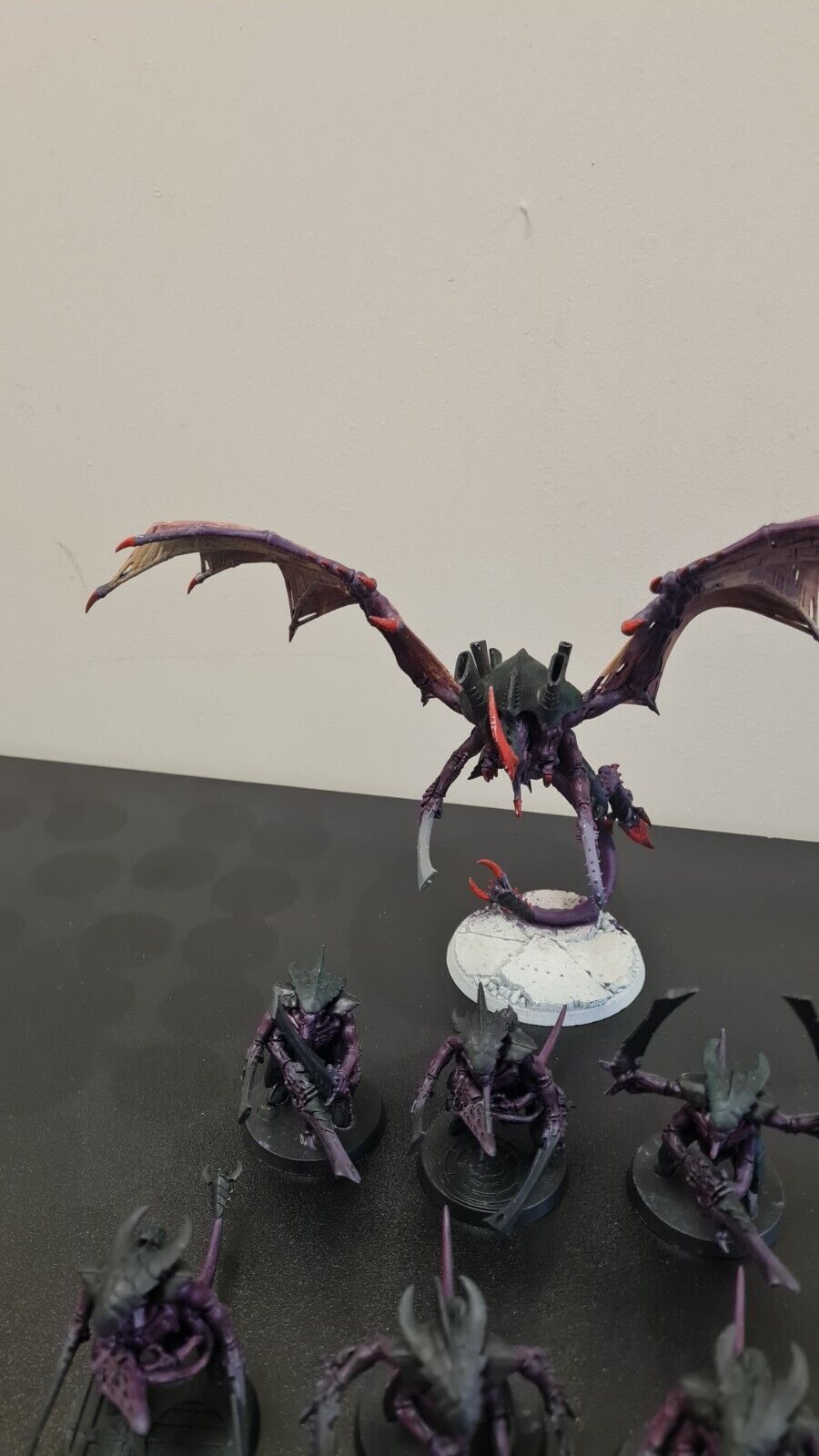 Warhammer 40k Tyranid Winged Hive Tyrant + 6 Warriors