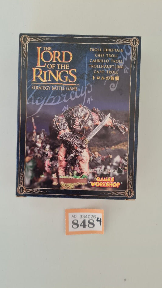 Warhammer Lotr Troll Chieftain Metal New In Box