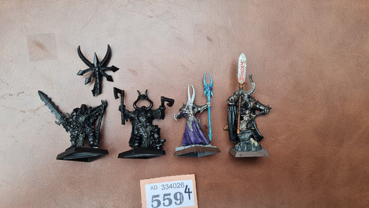 Warhammer Slaves To Darkness Chaos Warrior Characters X 4