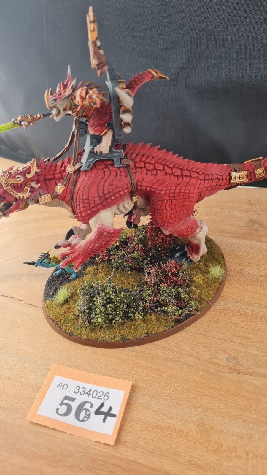 Warhammer Aos Seraphon Saurus Oldblood On Carnosaur Nicely Painted