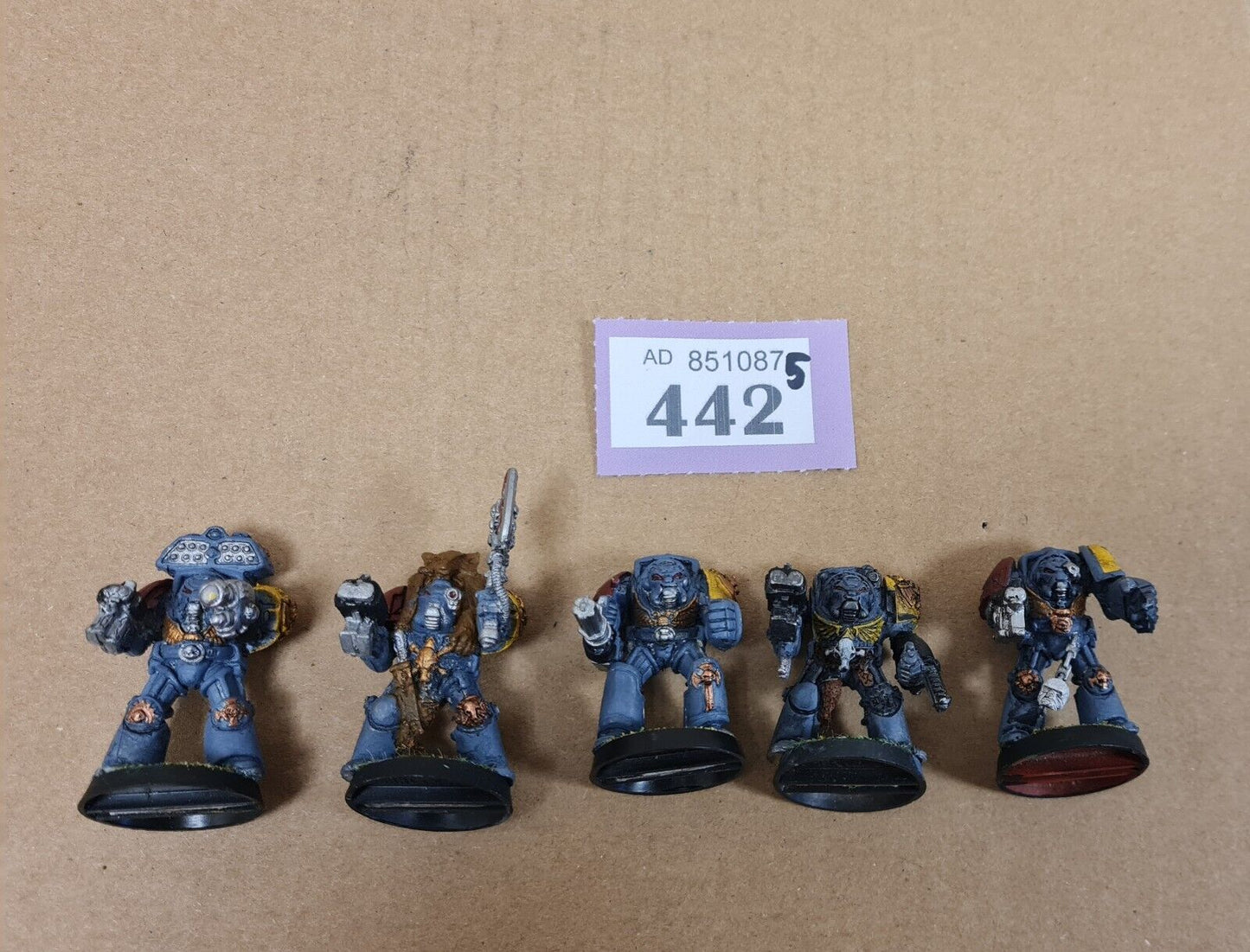 Warhammer 40k Space Marine Terminators X 5 Metal Oop