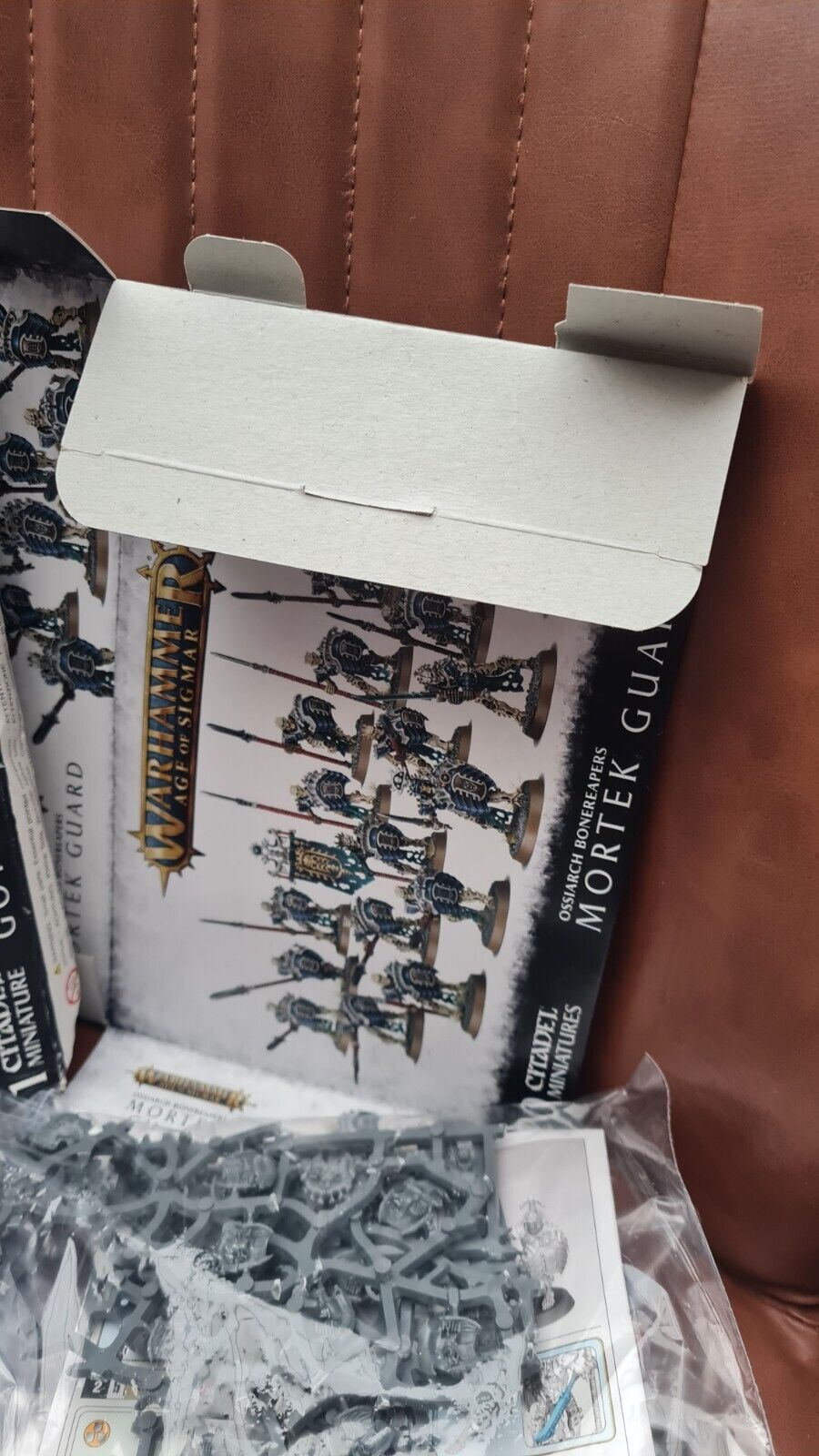 Warhammer Aos Ossiarch Bonereaper Mortek Guard + Gothizzar Harvester