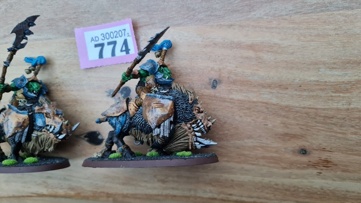 Warhammer Orruk Warclans Gore Gruntas Nicely Painted X 3