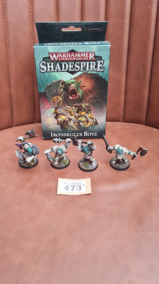 Warhammer Ironskulls Boyz Well Painted With Cards