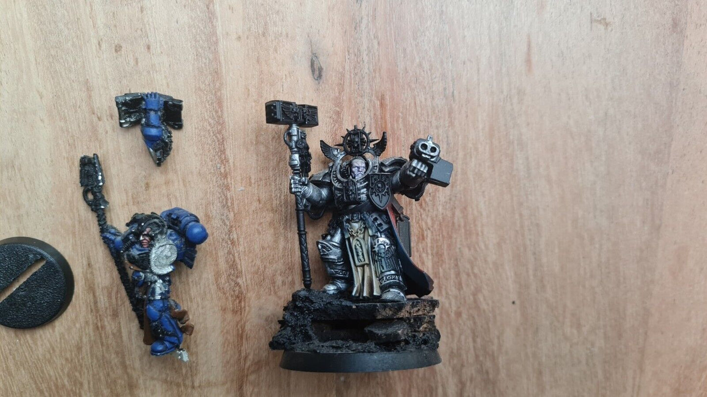 Warhammer 40k Grand master Voldus + Librarian Metal Oop