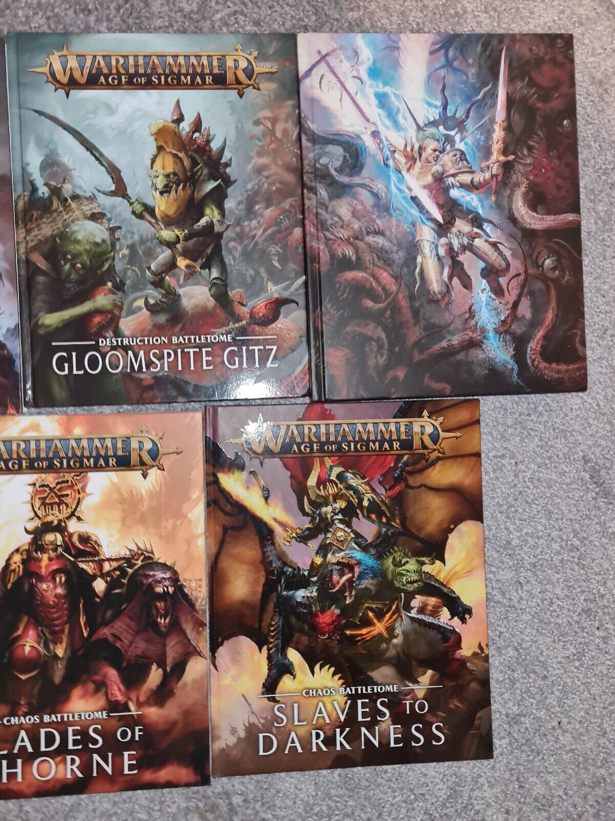 Warhammer Aos Battletomes + Rulebook Older Editions