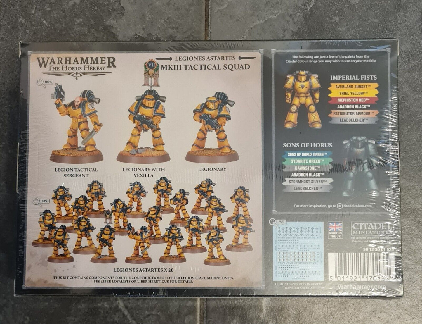 Warhammer 30k Mk3 Tactical Squad Sealed