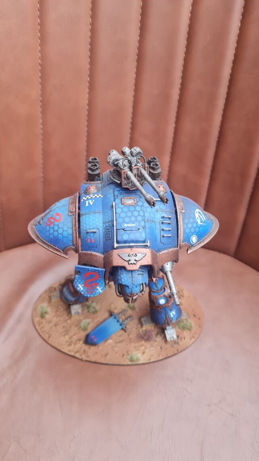 Warhammer 40k Imperial Knight Nicely Painted Needs Arms