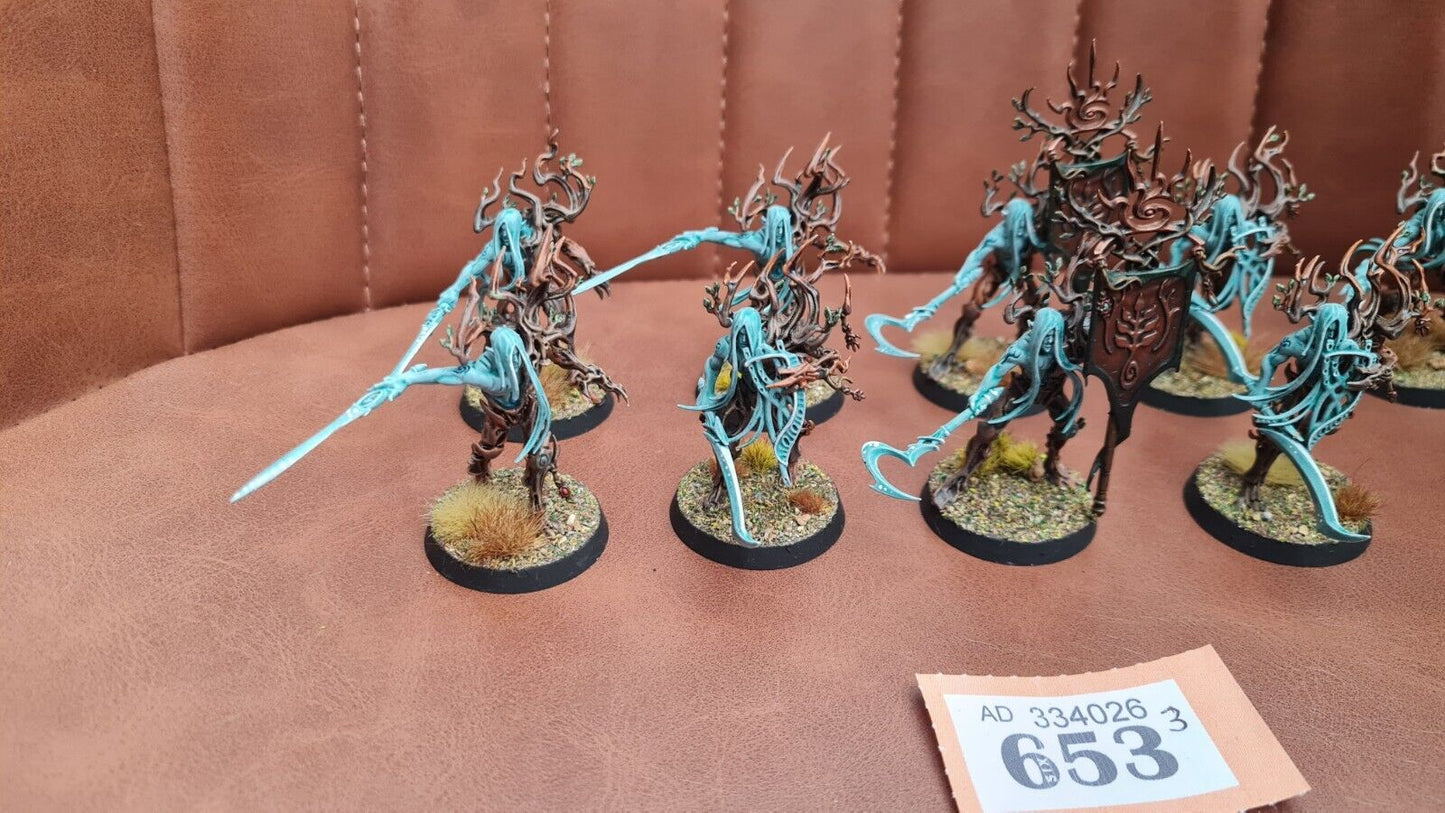 Warhammer Aos Sylvaneth Tree Revenants X 10 Nicely Painted