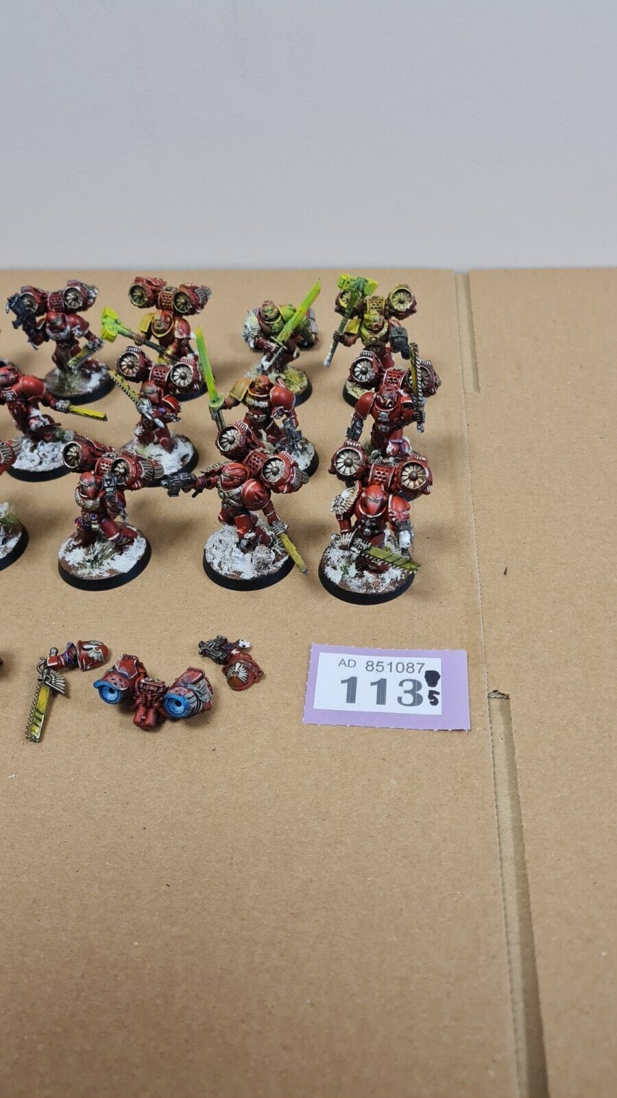 Warhammer 40k Blood Angel Assault Marines X 14 Oop Nicely Painted