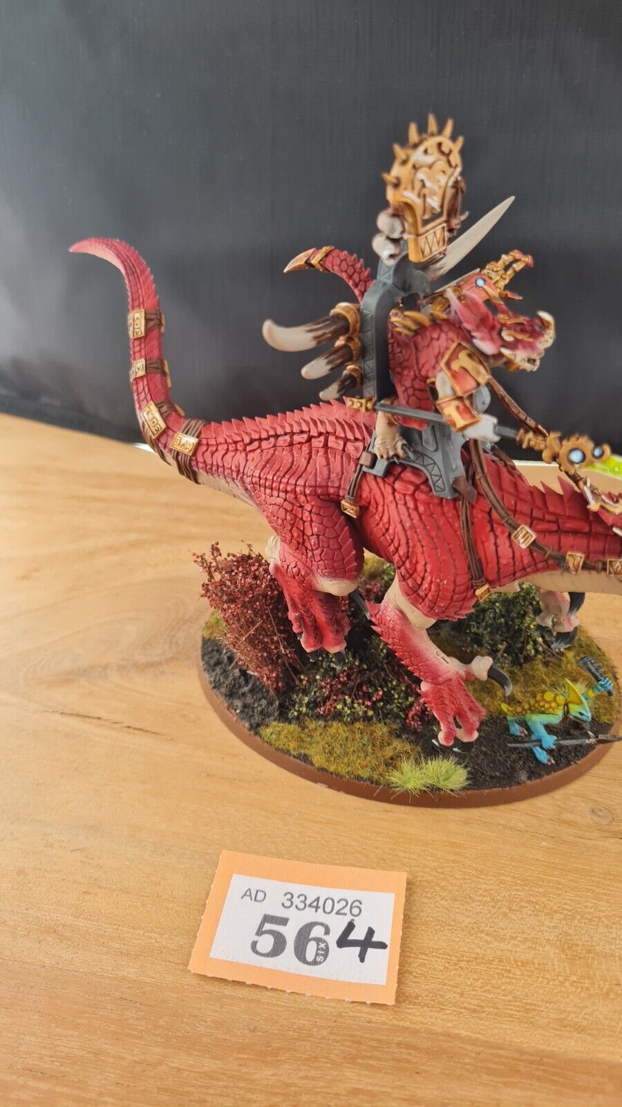 Warhammer Aos Seraphon Saurus Oldblood On Carnosaur Nicely Painted