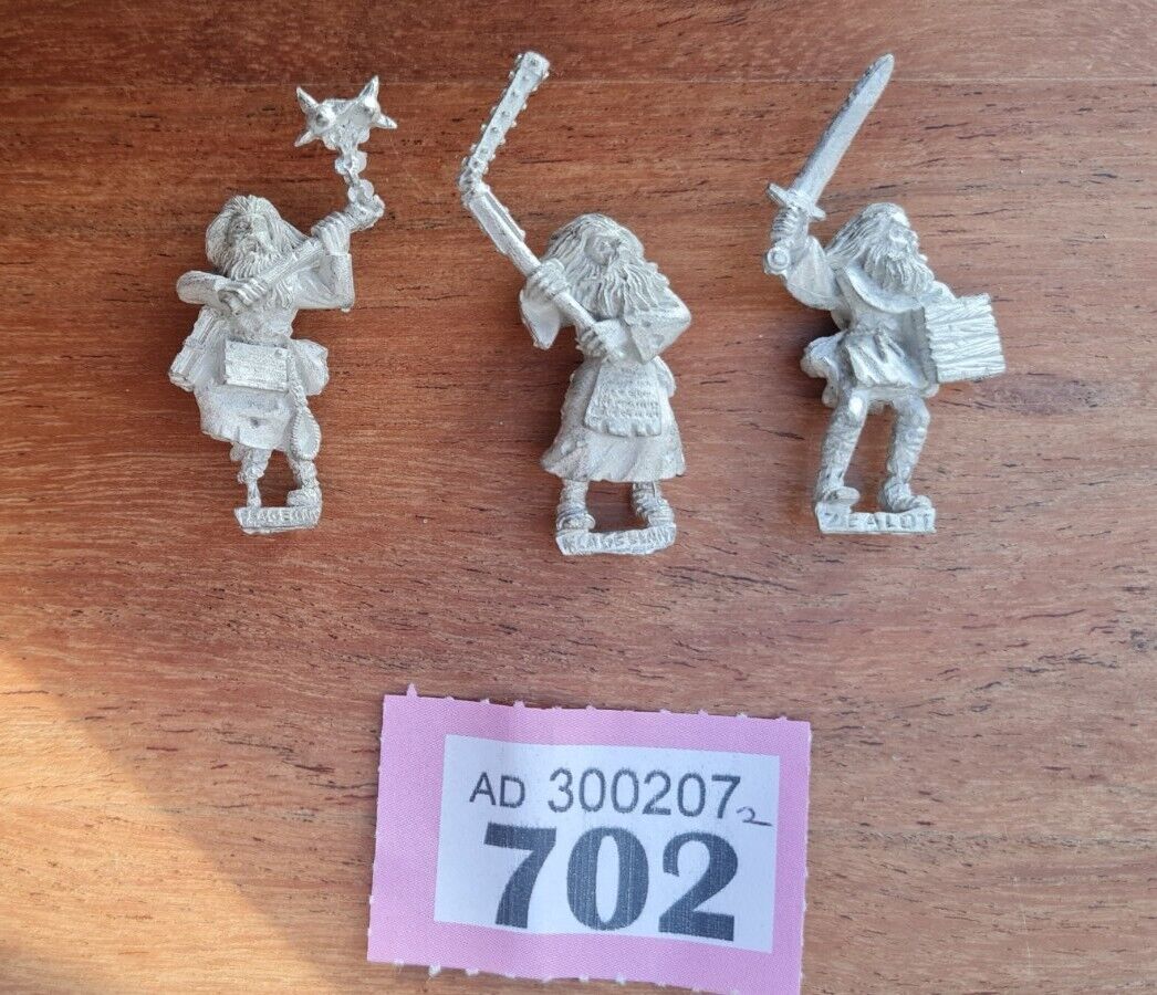 Warhammer Mordheim Witch Hunter Zealots X 3 Metal Oop