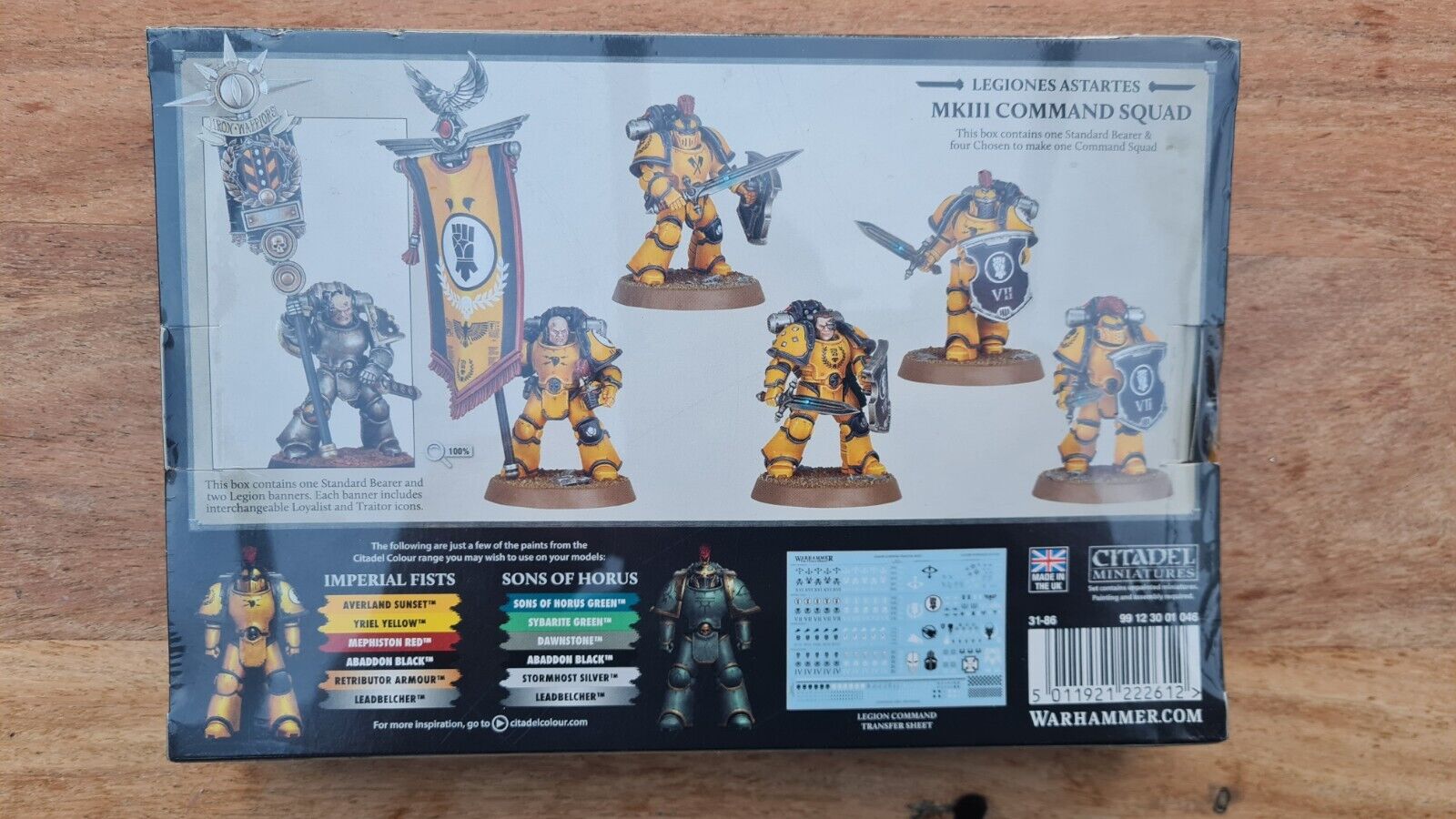 Warhammer Horus Heresy Mk3 Legion Command Squad