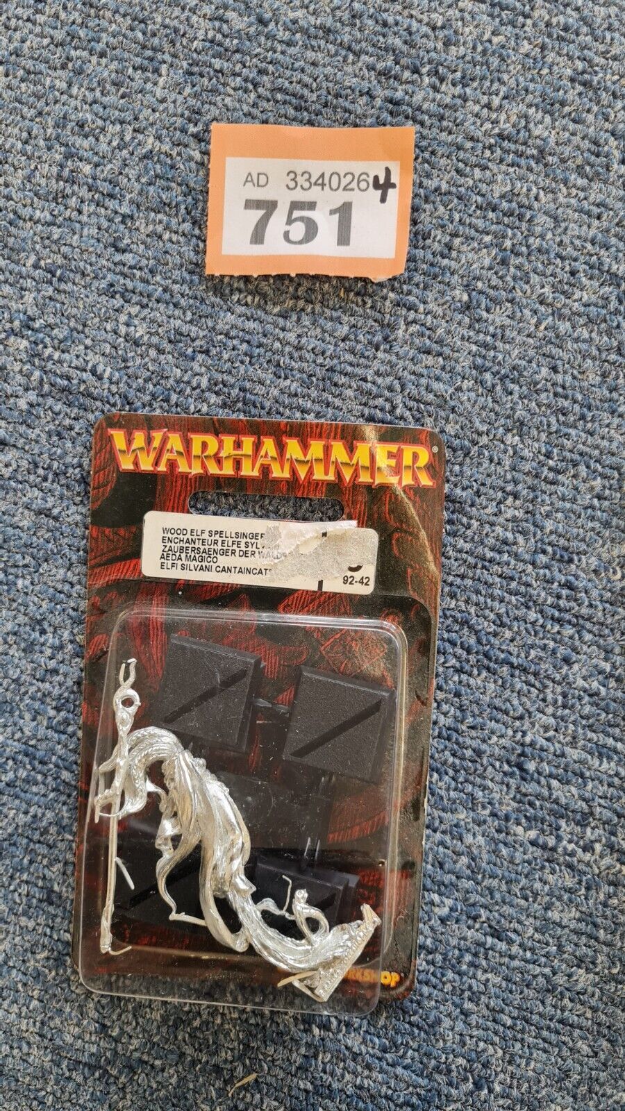 Warhammer Fantasy Wood Elf Female Spellsinger With Staff  Metal Blister Pack