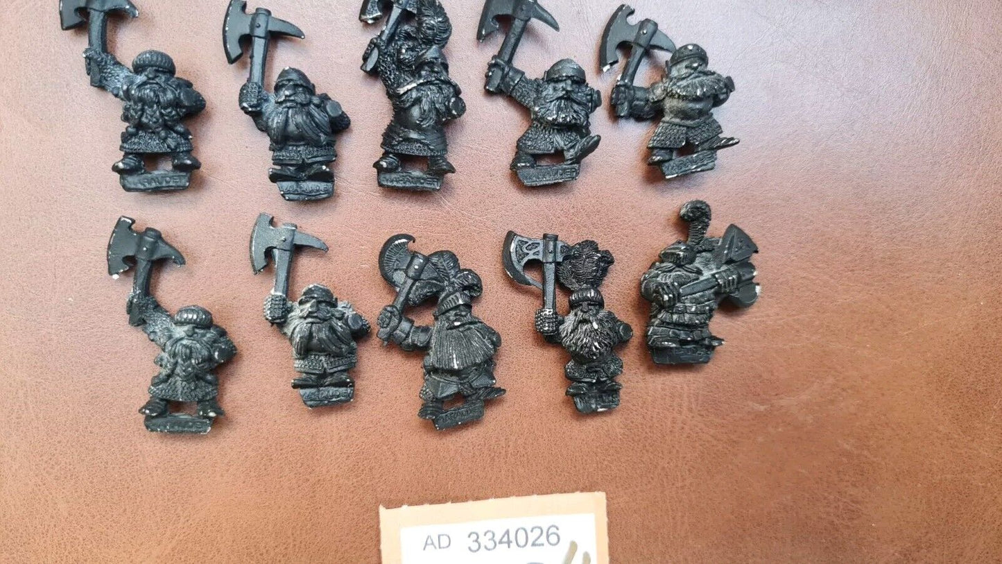 Warhammer Fantasy Dwarf Marauder Ironbreakers X 10