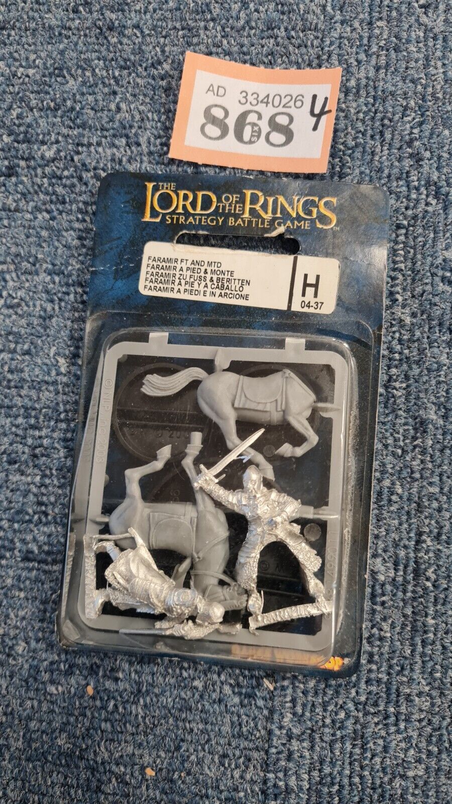 Warhammer Lotr Faramir On Foot And Mounted In Blister Pack