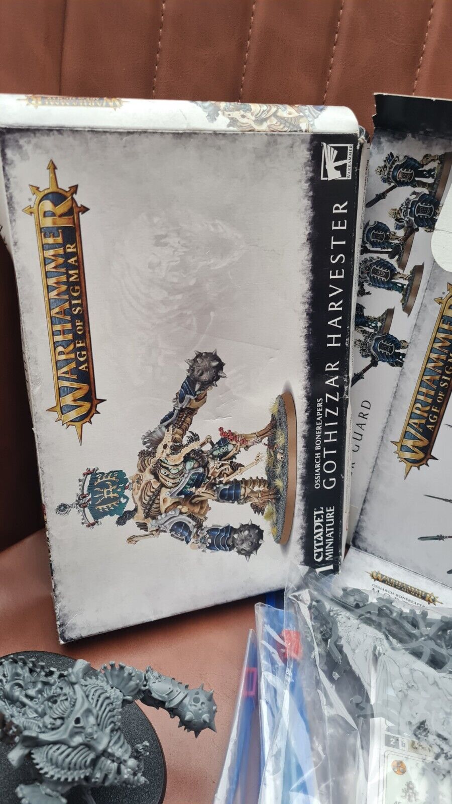 Warhammer Aos Ossiarch Bonereaper Mortek Guard + Gothizzar Harvester