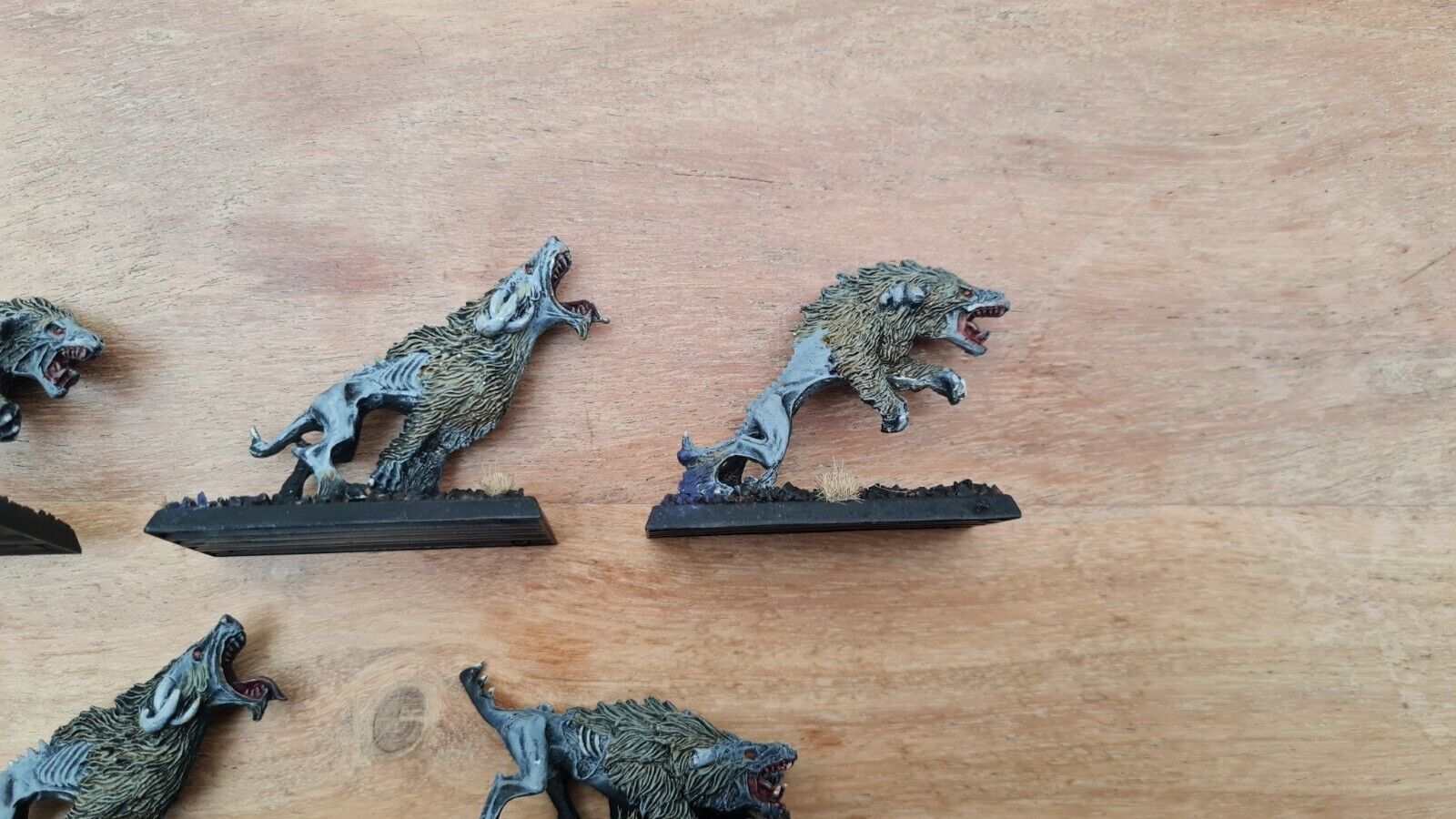 Warhammer Beastmen Warhounds X 5 Metal Oop