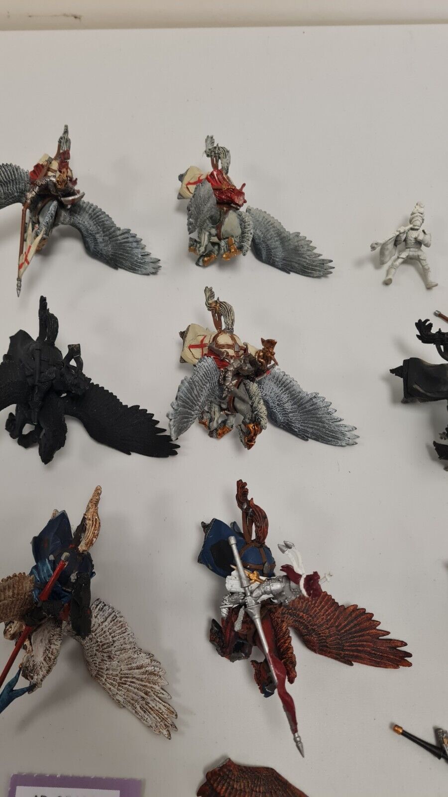 Warhammer The Old World Bretonnian Pegasus Knighrs X 8 Meed A Little Work