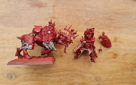 Warhammer Khorne Lord On Juggernaut Metal