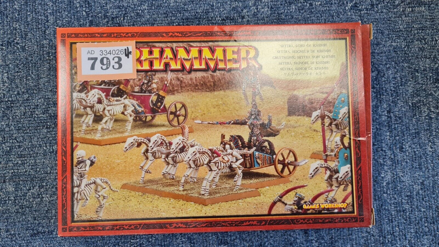 Warhammer Fantasy Tomb Kings Settra Lord Of Khemri Metal New