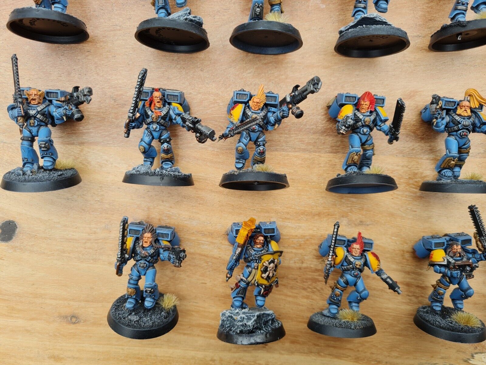 Warhammer 40k Space Marine Assault Marines X 17 Well Painted And Based