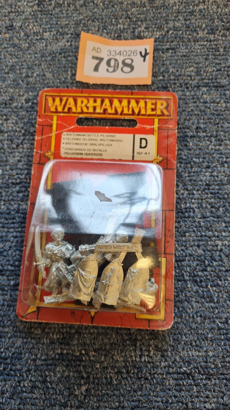 Warhammer Fantasy Bretonnian Battle Pilgrim Blister Pack