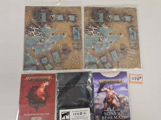 Warhammer Aos Map, Data Cards, Sleeve Bundle