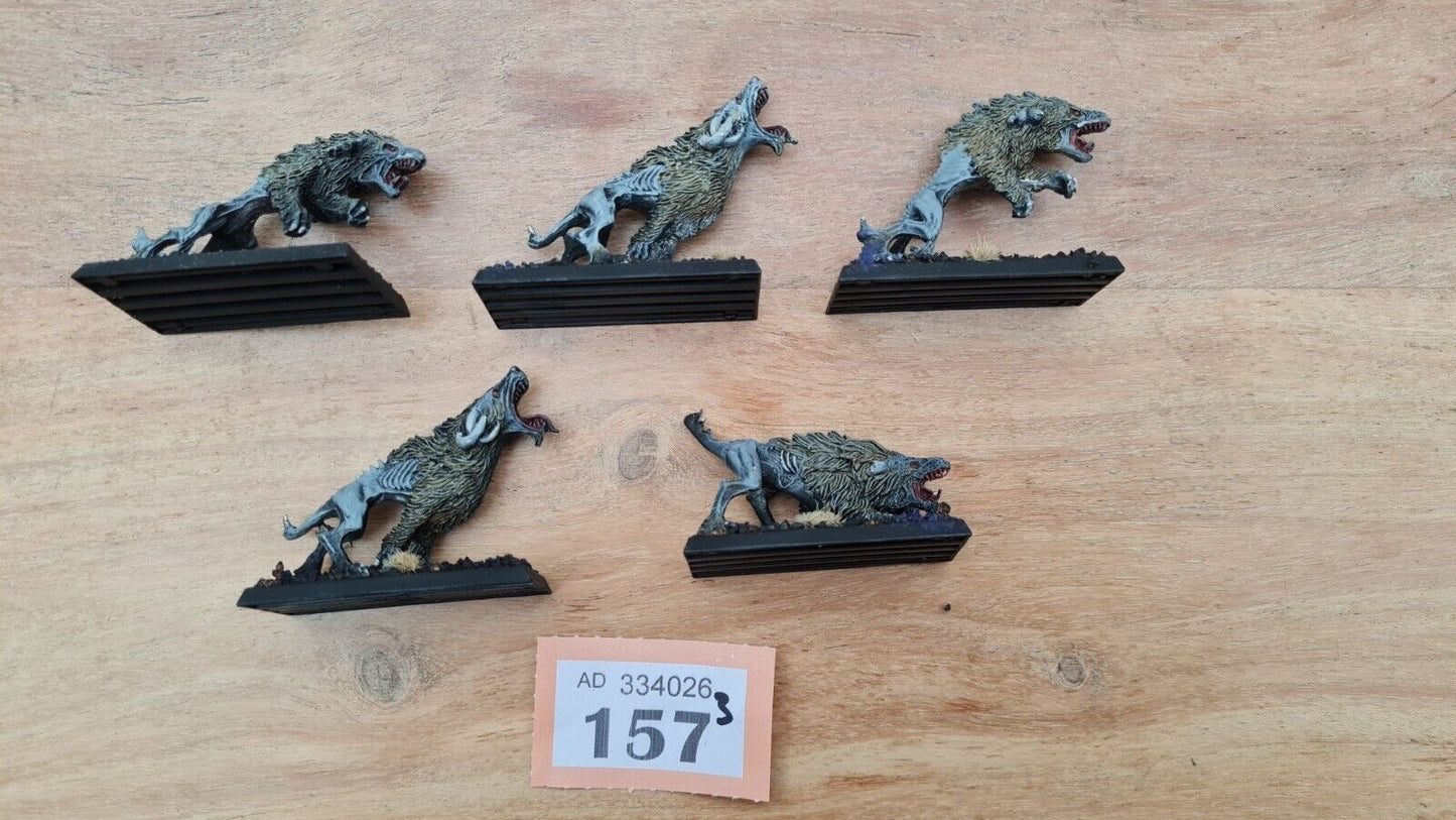 Warhammer Beastmen Warhounds X 5 Metal Oop