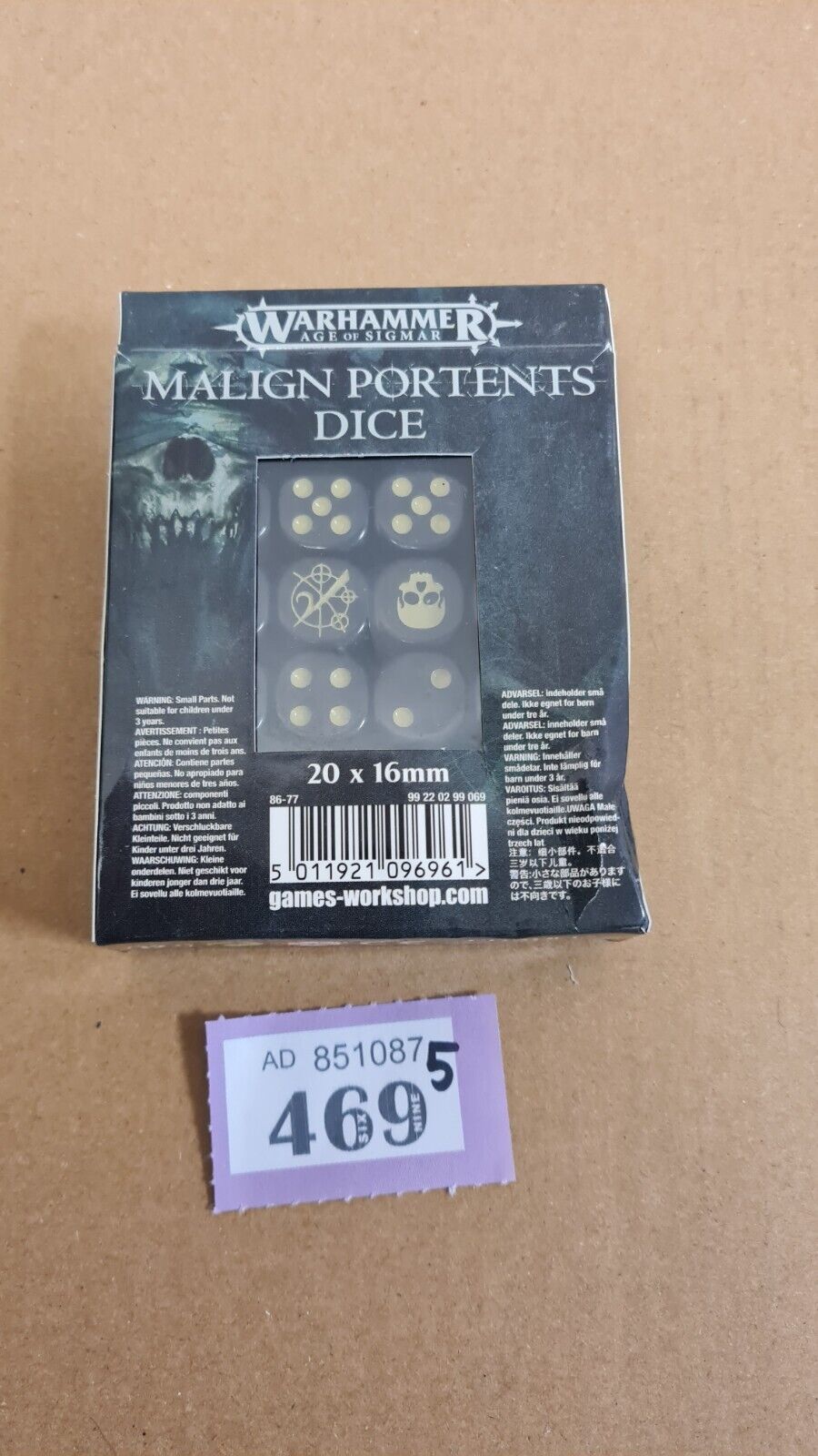 Warhammer Malign Portents Dice