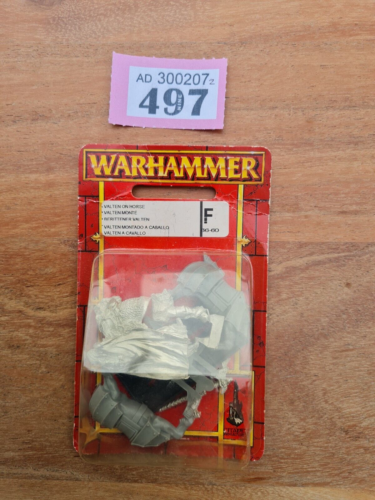 Warhammer Empire Valten On Horse Blister