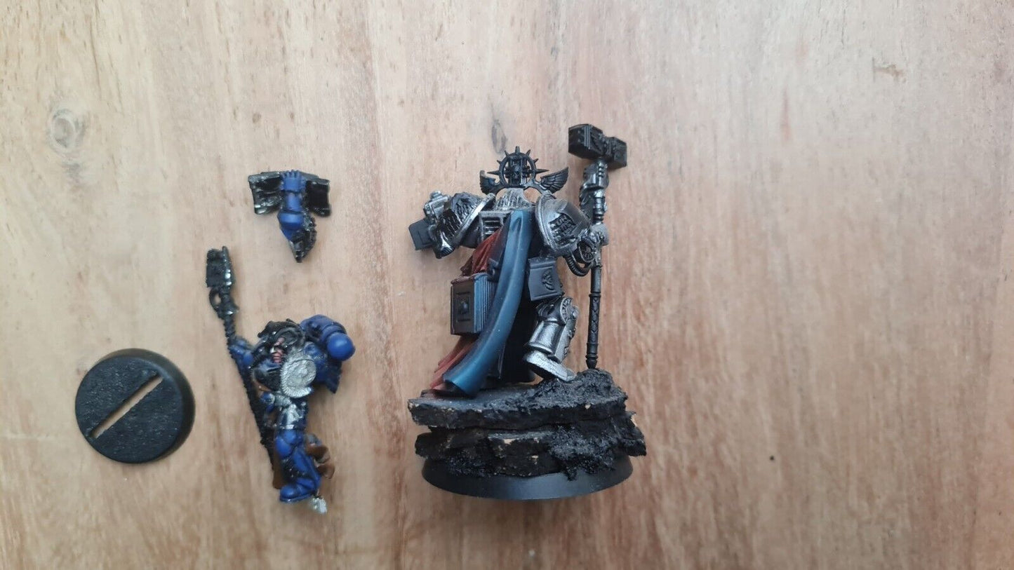 Warhammer 40k Grand master Voldus + Librarian Metal Oop