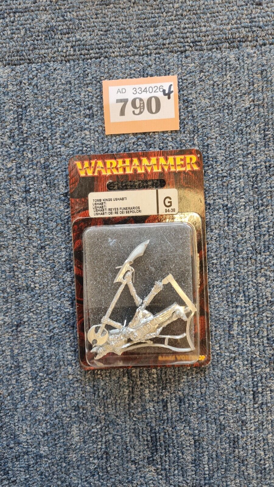 Warhammer Fantasy Ushabti With Great Weapon Metal Blister.