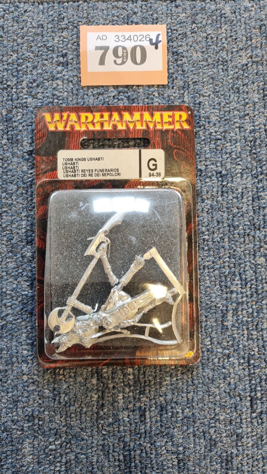 Warhammer Fantasy Ushabti With Great Weapon Metal Blister.