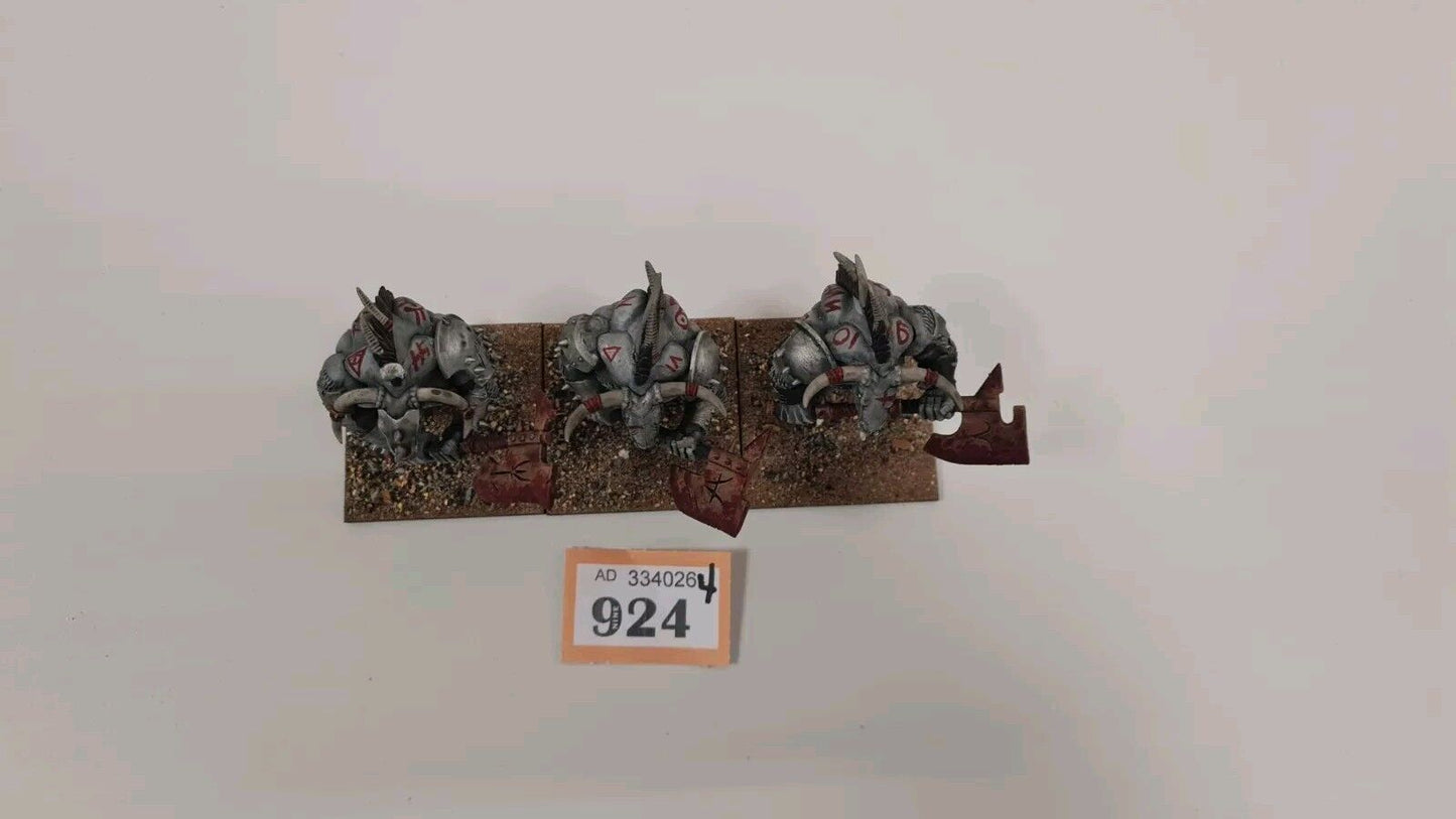 Warhammer Beastmen Bullgor X 3 Well Painted